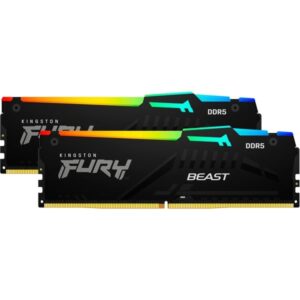 DDR5 Kingston FURY FURY Beast RGB - 64 Go (2x 32 Go) 5600 MHz - CAS 40